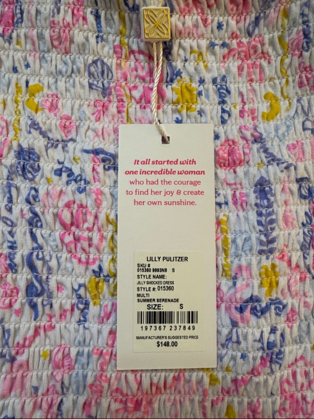 Lilly Pulitzer Smocked Dress - Picture 2 of 2